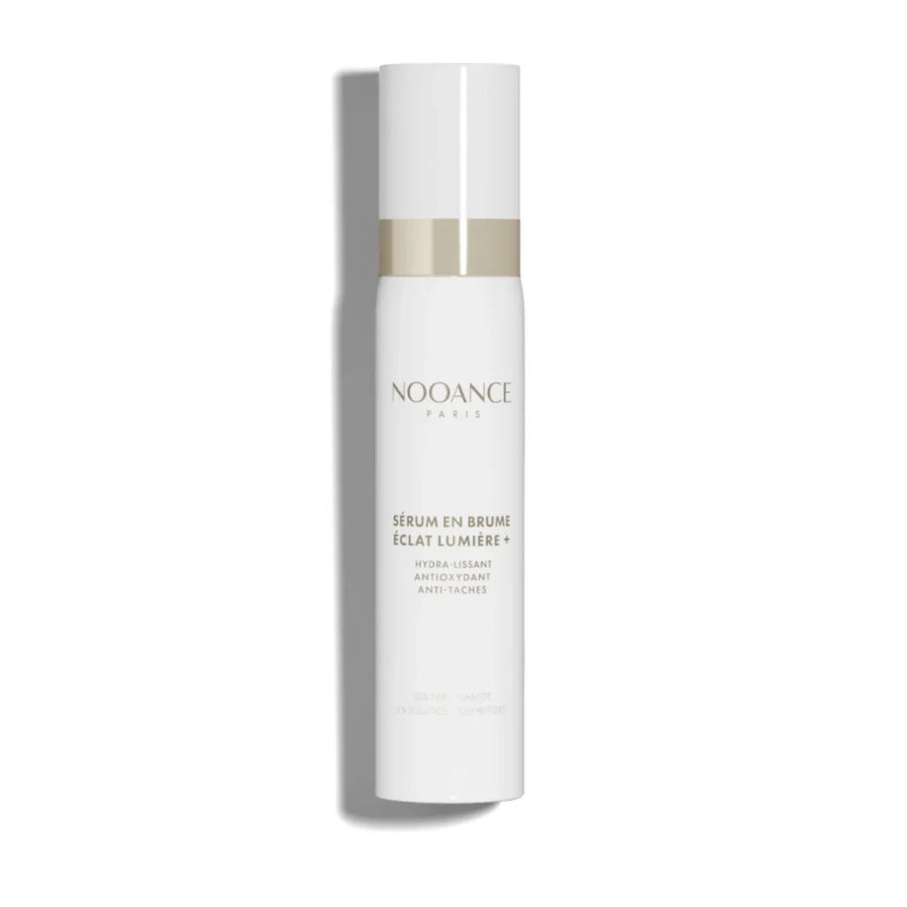 Product image of Nooānce Paris Serum Mist Ultra Radiance+, an antioxidant facial mist formulated to enhance LED light therapy results, hydrate skin and boost radiance.