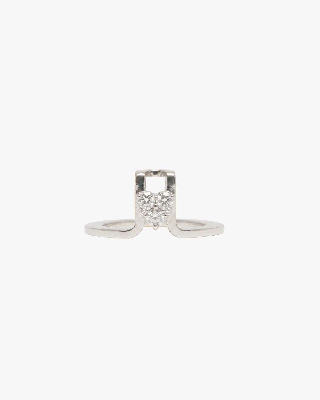 LIL Milan LIL Cover Ring Silver Heart smart ring jacket in sterling silver with heart detail